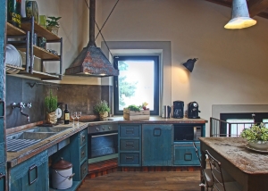 Vintage style industrial design artisan kitchen