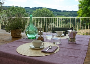 Exterior garden and terrace with panoramic views