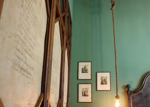 Original wardrobe with amanuensis decorations