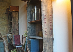 Recovery shelves from wooden boxes for grape harvesting