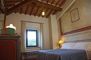 Room walls decorated in classic Renaissance style