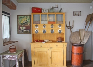 Original Tuscan peasant style wooden sideboard