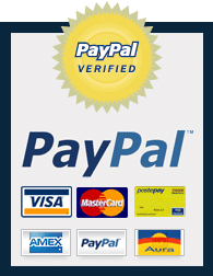 
Secure payments with PayPal.